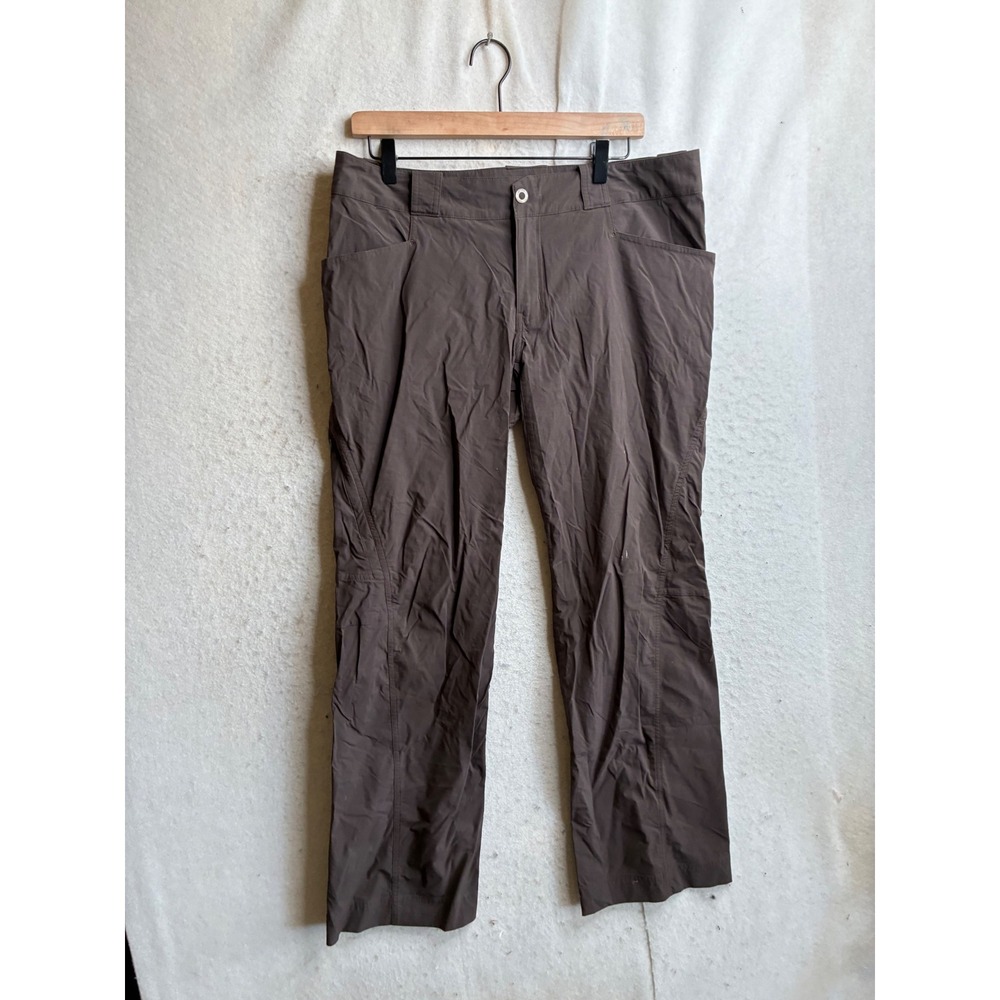Arcteryx Womens Brown Hiking Pants Straight Leg Technical Stretch Size 12
